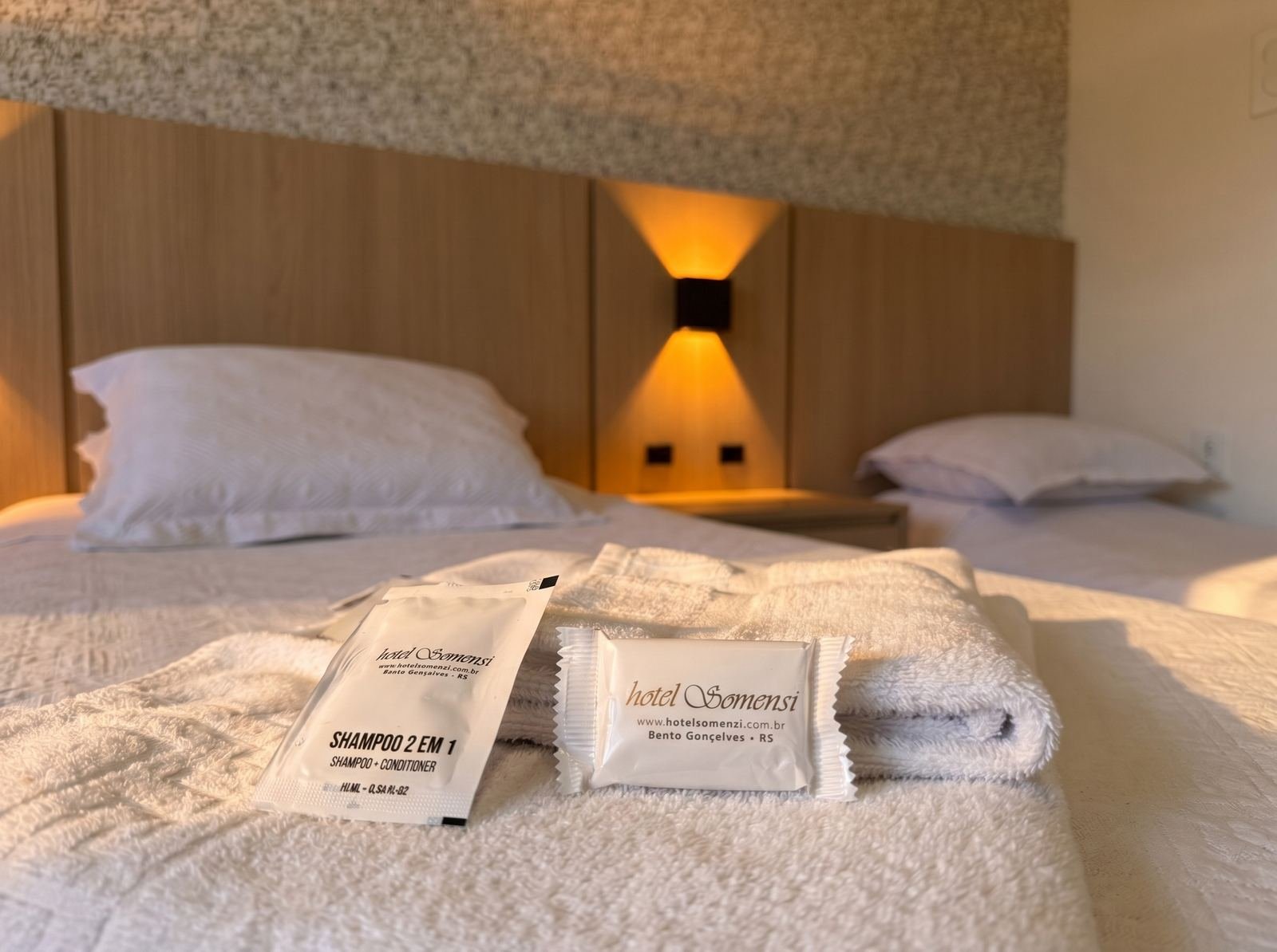 Amenities personalizados do Hotel Somensi